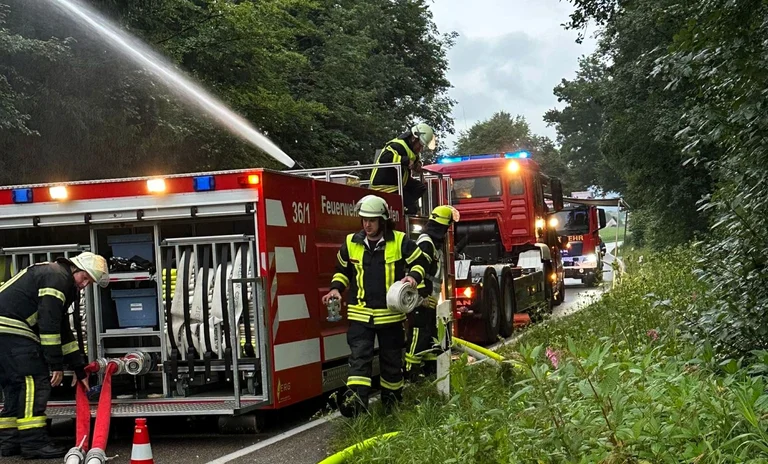 Der Abrollbehälter aus Laufen im Einsatz.JPG